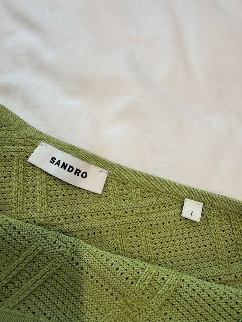Sandro green too and skirt set with silver tone medallion embellishments - Picture 4 of 7